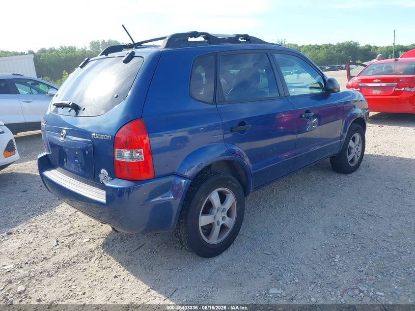 2008 Hyundai Tucson VIN KM8JM12B58U893442 IAAI salvage auction — NORMAL WEAR, Original (Ohio), sold $375 on 2026-07-22 (photo 4)