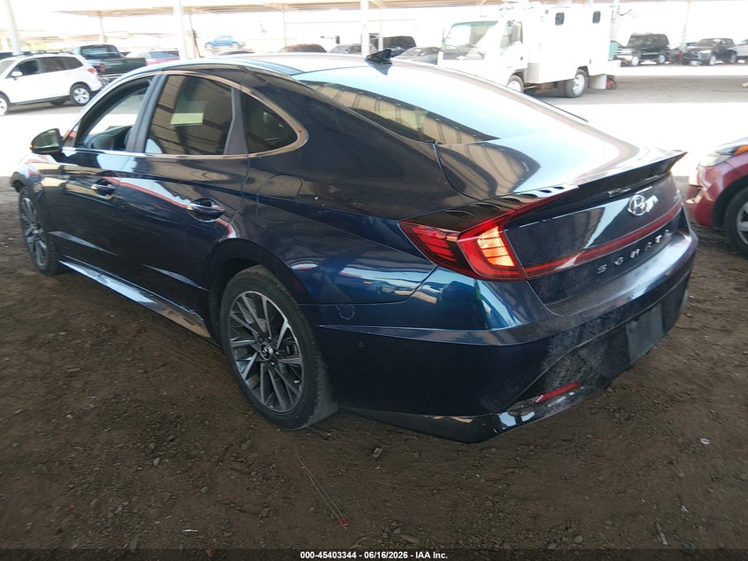 2020 Hyundai Sonata VIN 5NPEH4J21LH010761 IAAI salvage auction — FRONT END, Salvage Title, sold $4,250 on 2026-07-26 (photo 3)