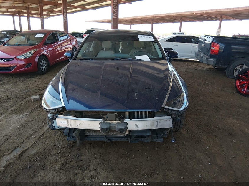 2020 Hyundai Sonata VIN 5NPEH4J21LH010761 IAAI salvage auction — FRONT END, Salvage Title, sold $4,250 on 2026-07-26 (photo 6)