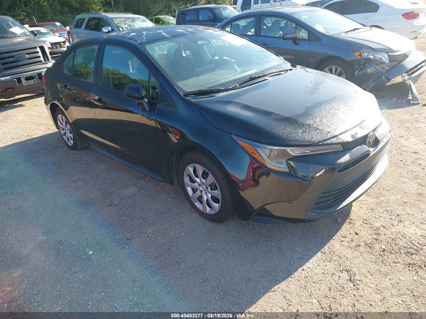 2025 Toyota Corolla VIN 5YFB4MDE2SP289420 IAAI salvage auction — FRONT & REAR, Clear (Indiana), sold $12,000 on 2026-07-08 (photo 1)