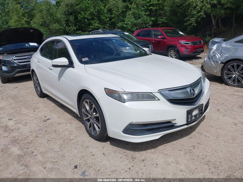 2017 Acura Tlx VIN 19UUB2F58HA004511 IAAI salvage auction — WATER/FLOOD, Salvage (Massachusetts), sold $3,050 on 2026-07-09 (photo 1)