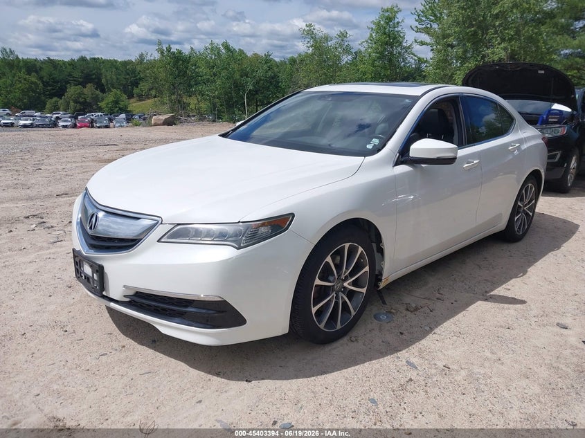 2017 Acura Tlx VIN 19UUB2F58HA004511 IAAI salvage auction — WATER/FLOOD, Salvage (Massachusetts), sold $3,050 on 2026-07-09 (photo 2)