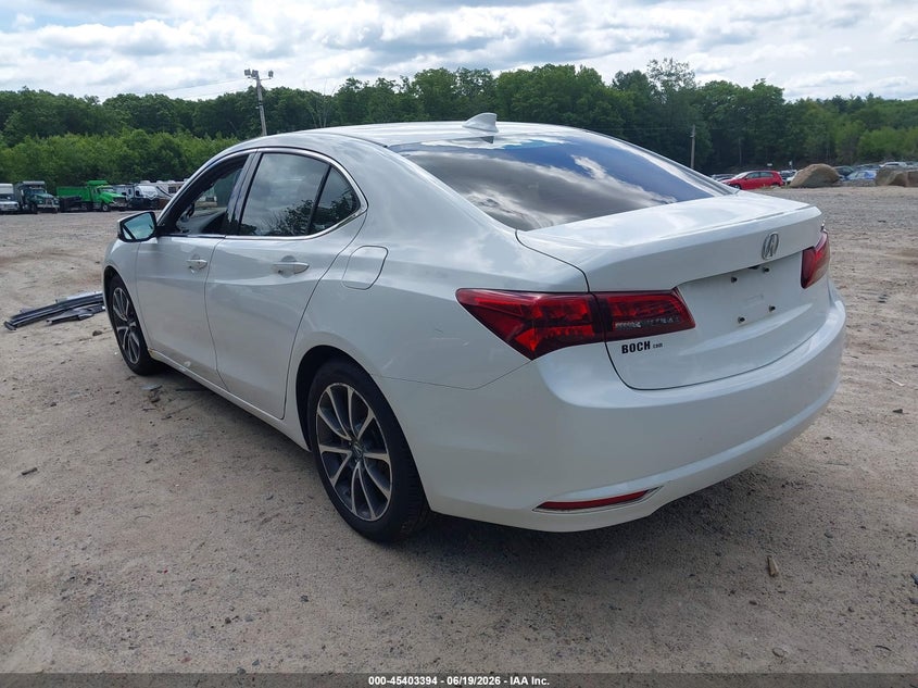 2017 Acura Tlx VIN 19UUB2F58HA004511 IAAI salvage auction — WATER/FLOOD, Salvage (Massachusetts), sold $3,050 on 2026-07-09 (photo 3)