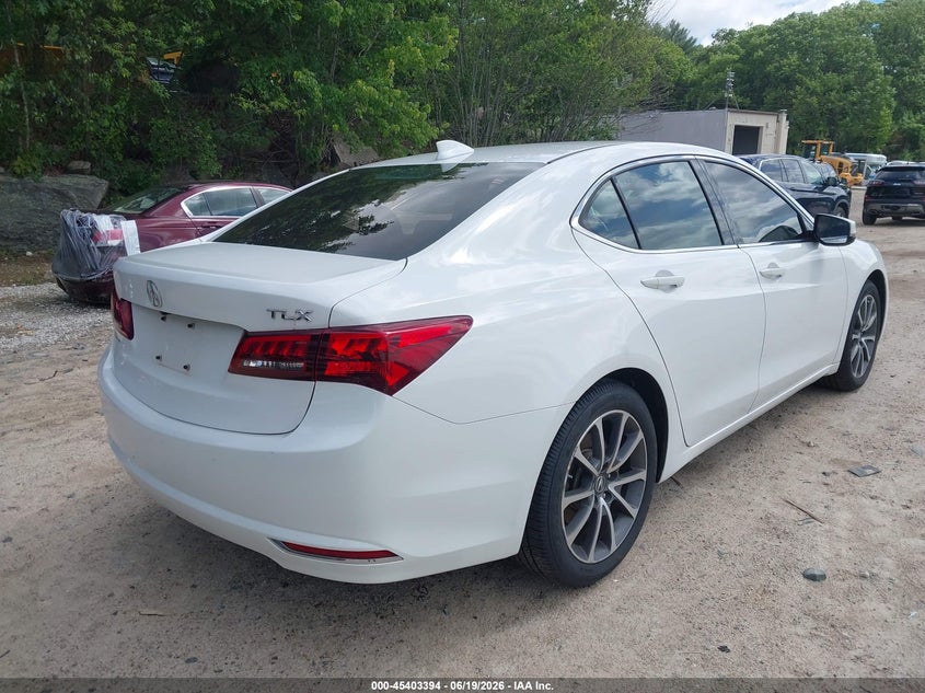 2017 Acura Tlx VIN 19UUB2F58HA004511 IAAI salvage auction — WATER/FLOOD, Salvage (Massachusetts), sold $3,050 on 2026-07-09 (photo 4)