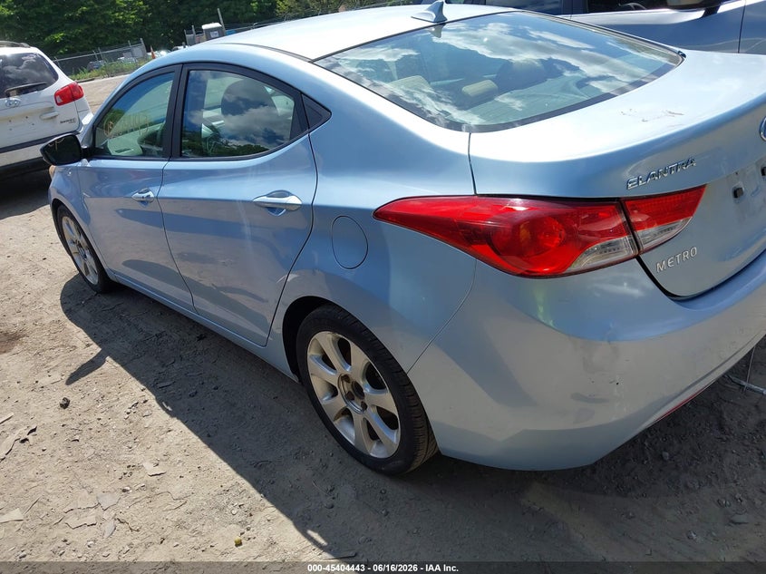 2012 Hyundai Elantra VIN KMHDH4AE4CU213084 IAAI salvage auction — NORMAL WEAR, Clear (Massachusetts), sold $650 on 2026-07-21 (photo 3)