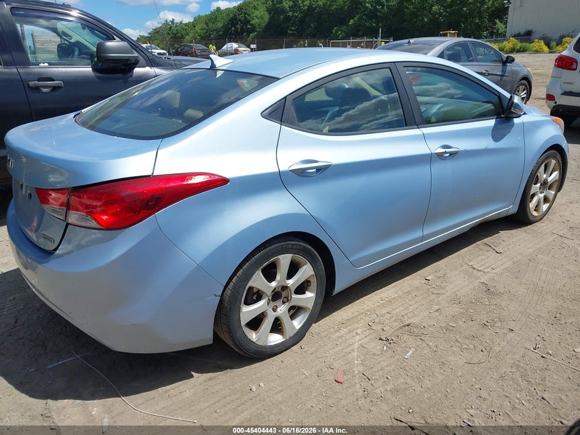 2012 Hyundai Elantra VIN KMHDH4AE4CU213084 IAAI salvage auction — NORMAL WEAR, Clear (Massachusetts), sold $650 on 2026-07-21 (photo 4)