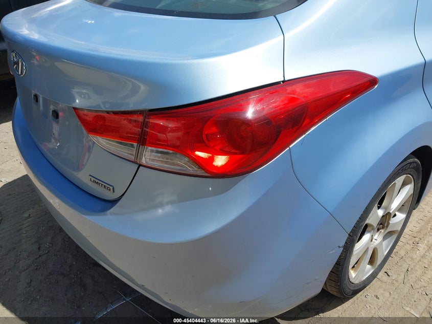 2012 Hyundai Elantra VIN KMHDH4AE4CU213084 IAAI salvage auction — NORMAL WEAR, Clear (Massachusetts), sold $650 on 2026-07-21 (photo 6)