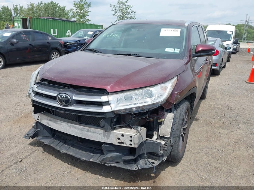 2019 Toyota Highlander VIN 5TDJZRFH7KS710718 IAAI salvage auction — FRONT END, Mv-907A (New York), sold $13,975 on 2026-07-07 (photo 6)