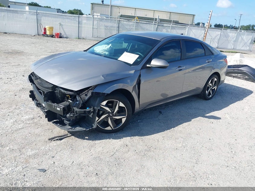 2023 Hyundai Elantra VIN KMHLS4AG0PU551585 IAAI salvage auction — FRONT END, Certificate Of Destruction (Florida), sold $2,400 on 2026-07-14 (photo 2)