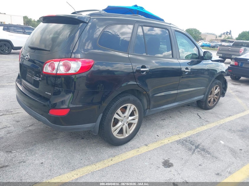 2012 Hyundai Santa fe VIN 5XYZK3AB5CG159596 IAAI salvage auction — NORMAL WEAR, Clear (Florida), sold $1,125 on 2026-07-16 (photo 4)