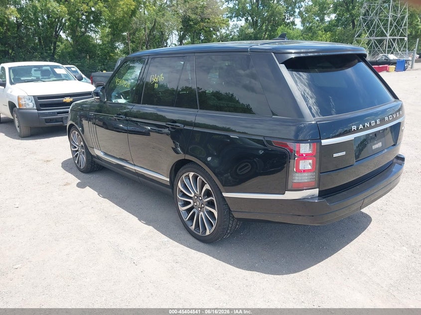 2015 Land rover RANGE ROVER VIN SALGS2TF6FA238774 IAAI salvage auction — NORMAL WEAR, Clear (Indiana), sold $5,475 on 2026-07-08 (photo 3)
