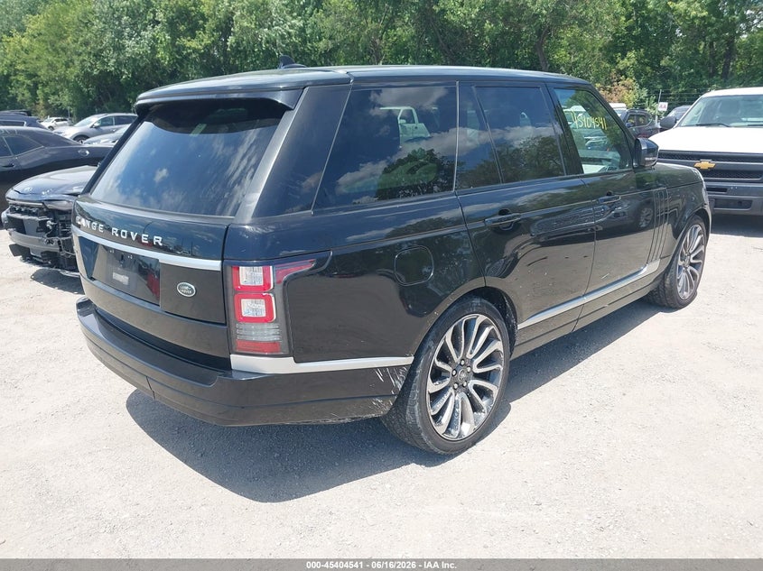 2015 Land rover RANGE ROVER VIN SALGS2TF6FA238774 IAAI salvage auction — NORMAL WEAR, Clear (Indiana), sold $5,475 on 2026-07-08 (photo 4)