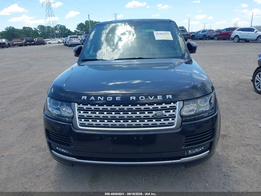 2015 Land rover RANGE ROVER VIN SALGS2TF6FA238774 IAAI salvage auction — NORMAL WEAR, Clear (Indiana), sold $5,475 on 2026-07-08 (photo 6)