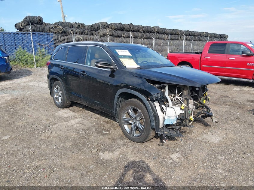 2019 Toyota Highlander VIN 5TDDZRFHXKS983780 IAAI salvage auction — FRONT & REAR, Salvage Title, sold $9,750 on 2026-07-24 (photo 1)