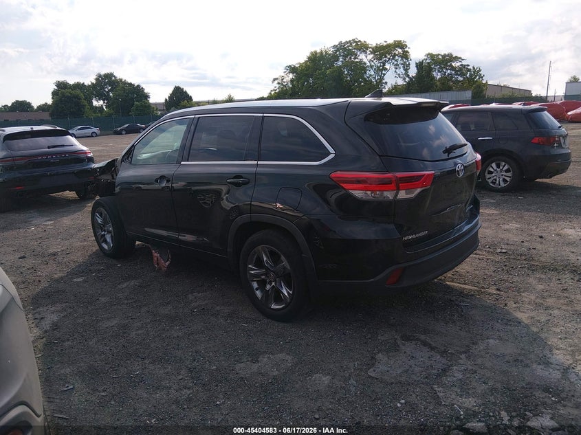 2019 Toyota Highlander VIN 5TDDZRFHXKS983780 IAAI salvage auction — FRONT & REAR, Salvage Title, sold $9,750 on 2026-07-24 (photo 3)