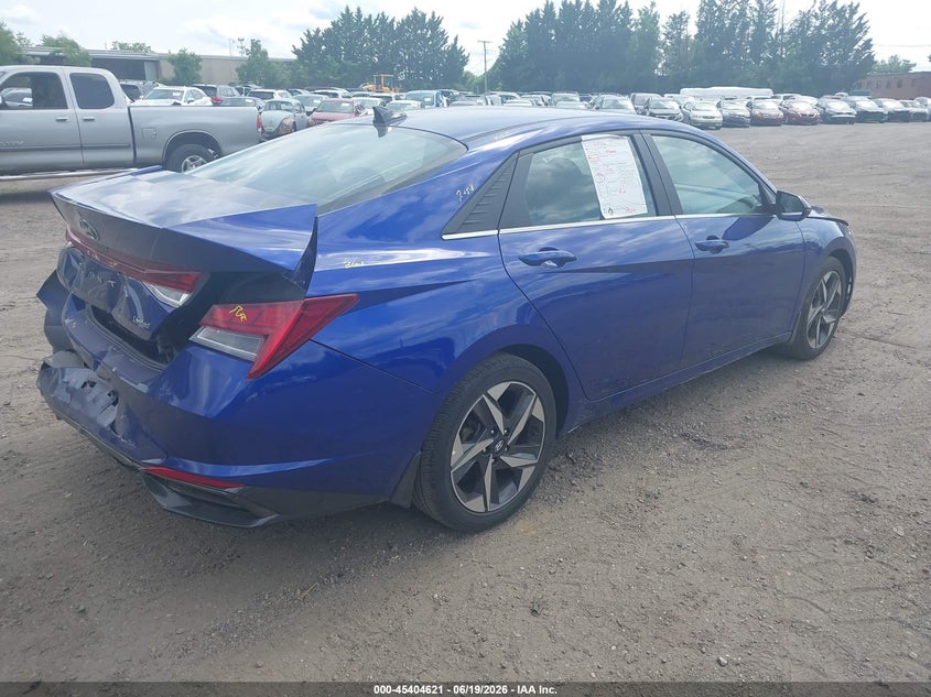 2023 Hyundai Elantra VIN KMHLP4AG8PU378352 IAAI salvage auction — REAR END, Salvage (Rhode Island), sold $6,200 on 2026-07-14 (photo 4)