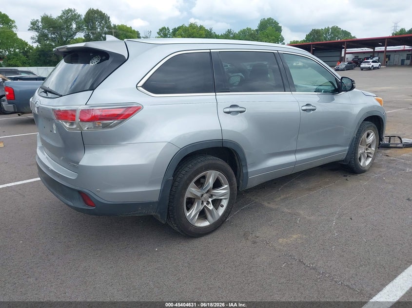 2015 Toyota Highlander VIN 5TDYKRFH3FS038732 IAAI salvage auction — FRONT END, Salvage Title, sold $6,600 on 2026-07-16 (photo 4)