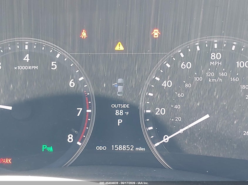 2013 Lexus Gs VIN JTHBE1BL6D5028769 IAAI salvage auction — HAIL, Original (Texas), sold $2,300 on 2026-07-21 (photo 7)