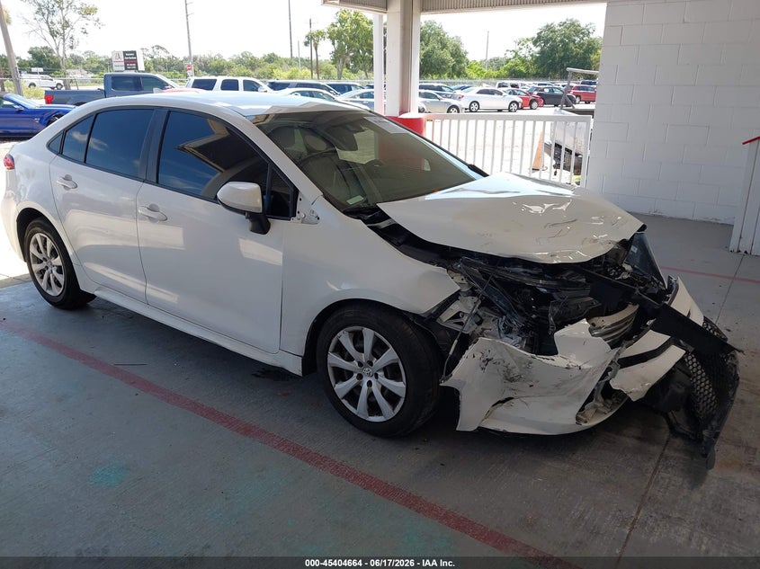 2020 Toyota Corolla VIN JTDEPRAE1LJ080827 IAAI salvage auction — FRONT END, Salvage Title, sold $2,900 on 2026-07-15 (photo 1)