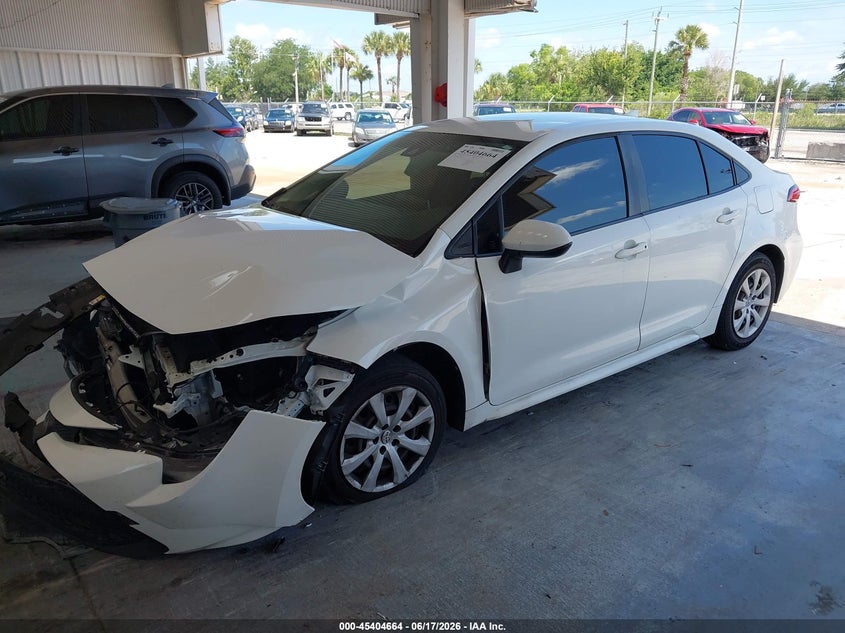 2020 Toyota Corolla VIN JTDEPRAE1LJ080827 IAAI salvage auction — FRONT END, Salvage Title, sold $2,900 on 2026-07-15 (photo 2)