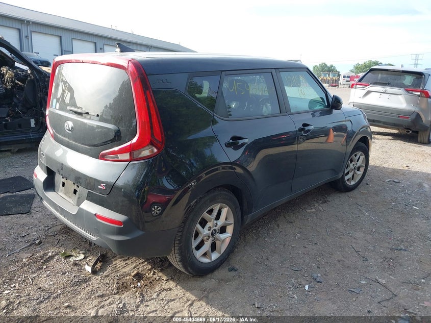 2021 Kia Soul VIN KNDJ23AU6M7124594 IAAI salvage auction — FRONT & REAR, Salvage (Indiana), sold $1,650 on 2026-07-29 (photo 4)