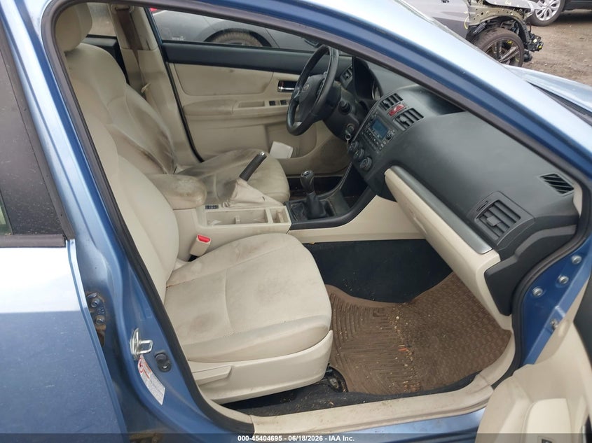 2012 Subaru Impreza VIN JF1GPAD65CG200016 IAAI salvage auction — NORMAL WEAR, Clear (Massachusetts), sold $425 on 2026-07-31 (photo 5)