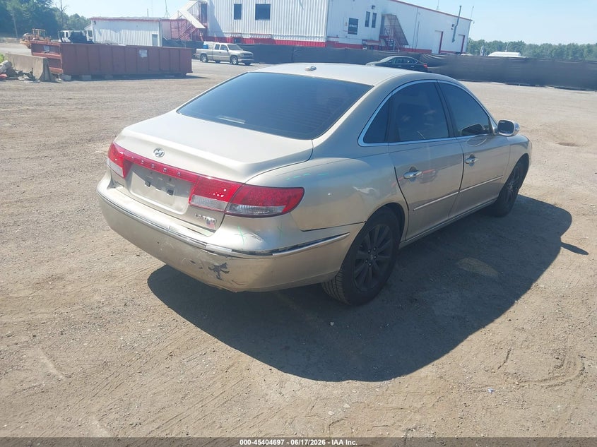 2009 Hyundai Azera VIN KMHFC46F79A381370 IAAI salvage auction — RIGHT REAR, Salvage - Greater Than 75% (Maryland), sold $400 on 2026-07-08 (photo 4)