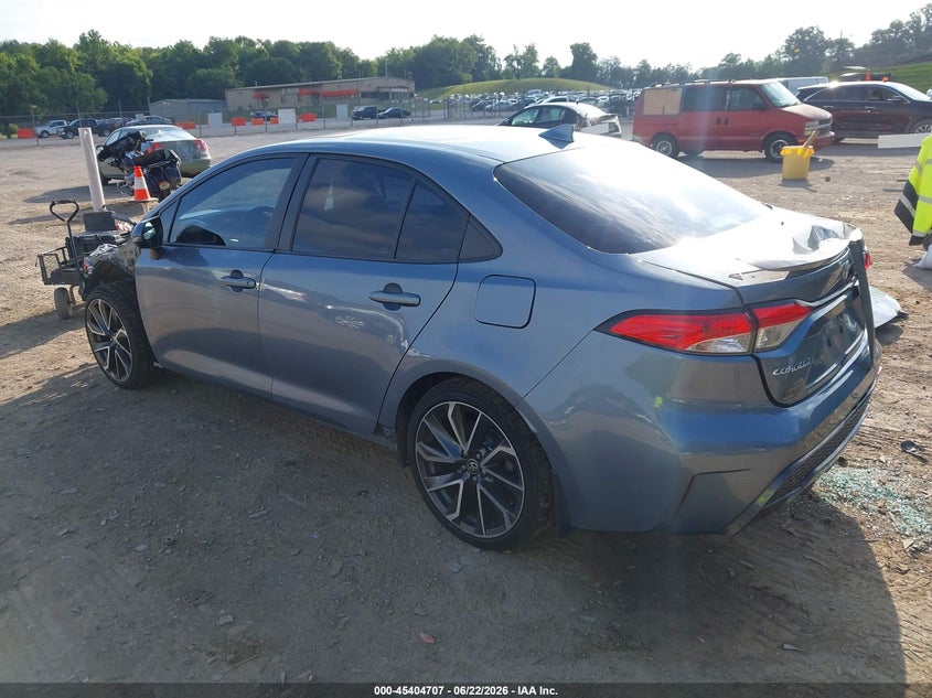 2020 Toyota Corolla VIN 5YFP4RCE9LP015878 IAAI salvage auction — FRONT & REAR, Salvage (Tennessee), sold $3,000 on 2026-07-15 (photo 3)
