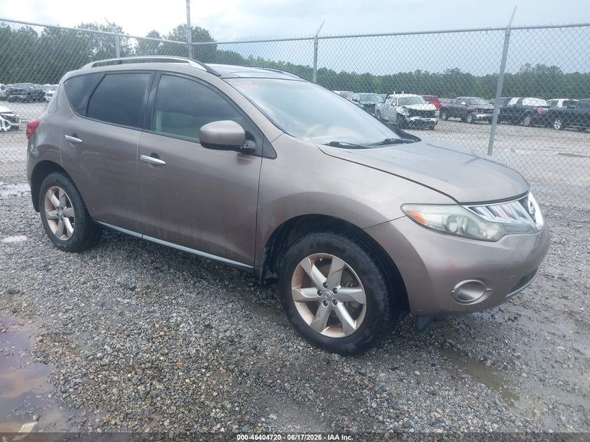 2010 Nissan Murano VIN JN8AZ1MU0AW020037 IAAI salvage auction — FRONT END, Clear (Florida), sold $300 on 2026-07-17 (photo 1)