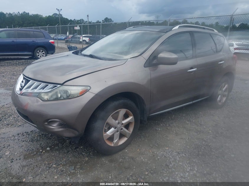2010 Nissan Murano VIN JN8AZ1MU0AW020037 IAAI salvage auction — FRONT END, Clear (Florida), sold $300 on 2026-07-17 (photo 2)