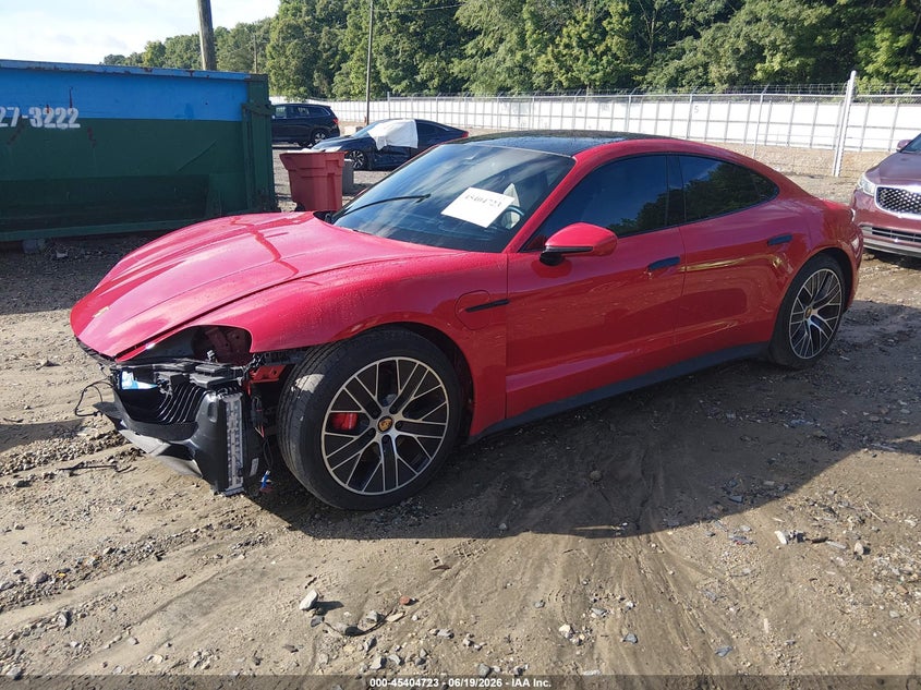 2022 Porsche Taycan VIN WP0AB2Y18NSA43961 IAAI salvage auction — FRONT END, Salvage Title, sold $23,900 on 2026-07-25 (photo 2)