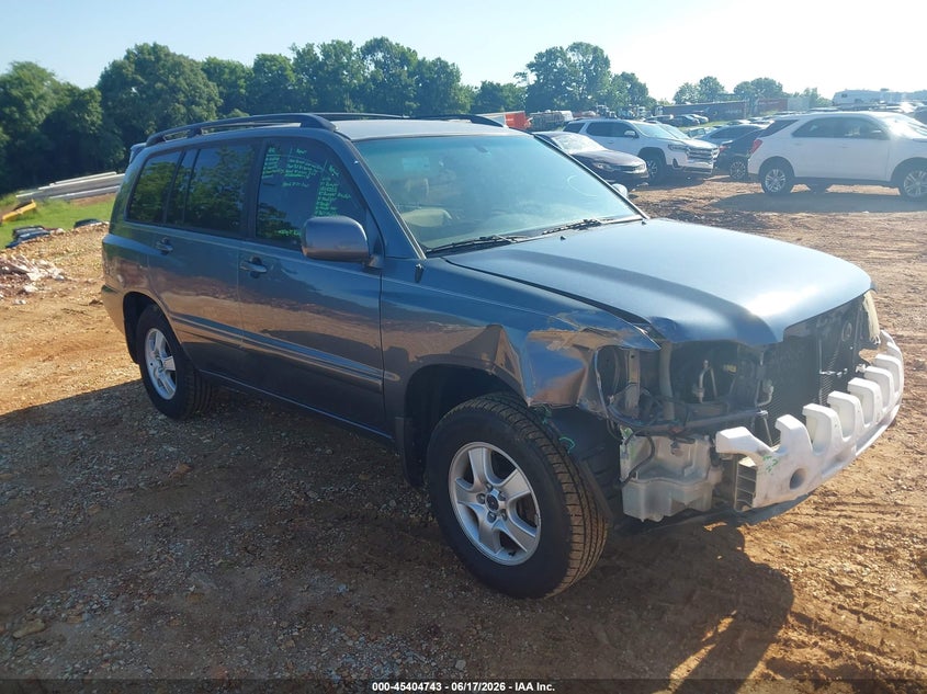 2006 Toyota Highlander VIN JTEGD21AX60149686 IAAI salvage auction — FRONT END, Salvage (Missouri), sold $1,150 on 2026-07-27 (photo 1)