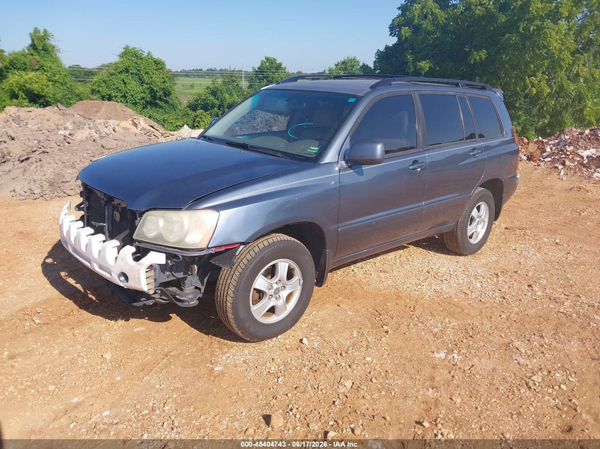 2006 Toyota Highlander VIN JTEGD21AX60149686 IAAI salvage auction — FRONT END, Salvage (Missouri), sold $1,150 on 2026-07-27 (photo 2)