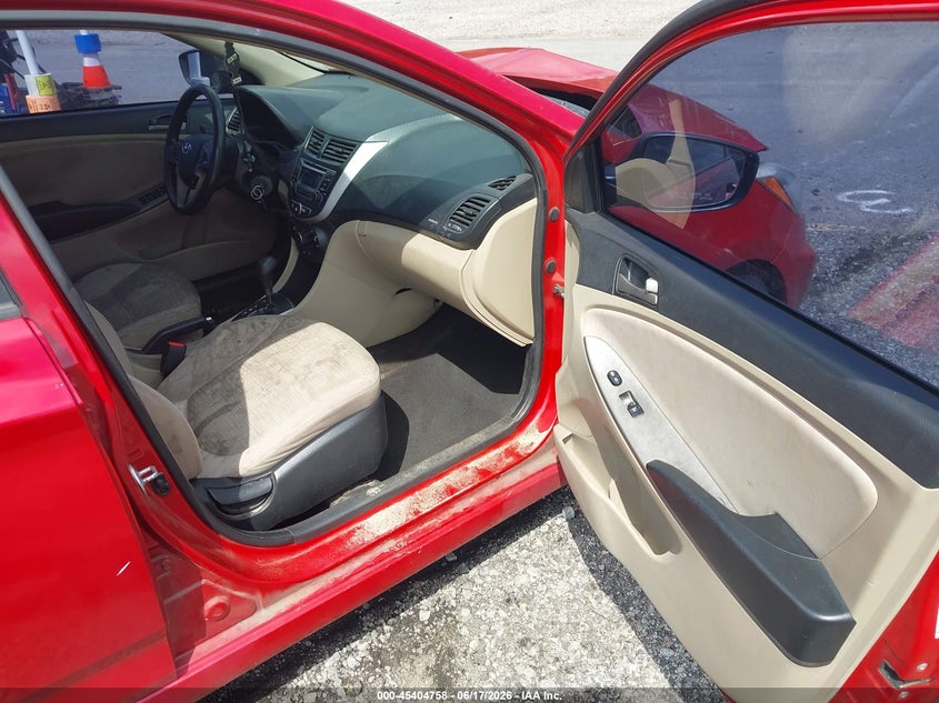 2017 Hyundai Accent VIN KMHCT4AE1HU343647 IAAI salvage auction — FRONT END, Salvage (South Carolina), sold $900 on 2026-08-01 (photo 5)