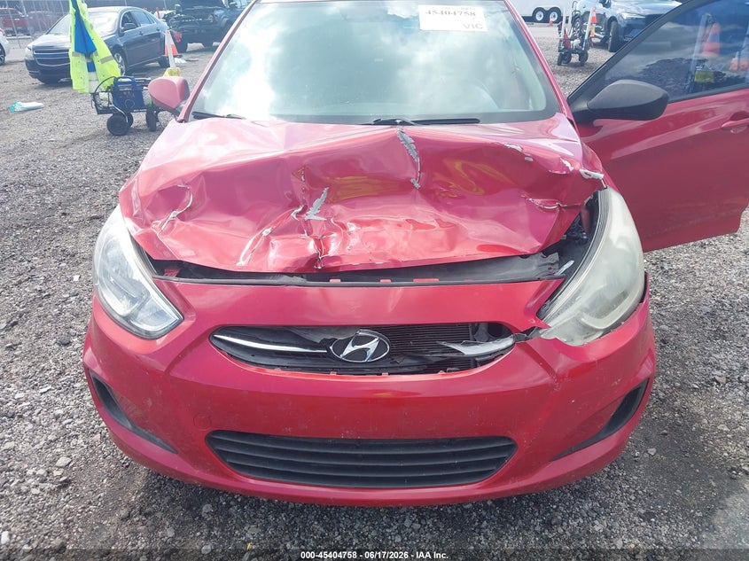2017 Hyundai Accent VIN KMHCT4AE1HU343647 IAAI salvage auction — FRONT END, Salvage (South Carolina), sold $900 on 2026-08-01 (photo 6)