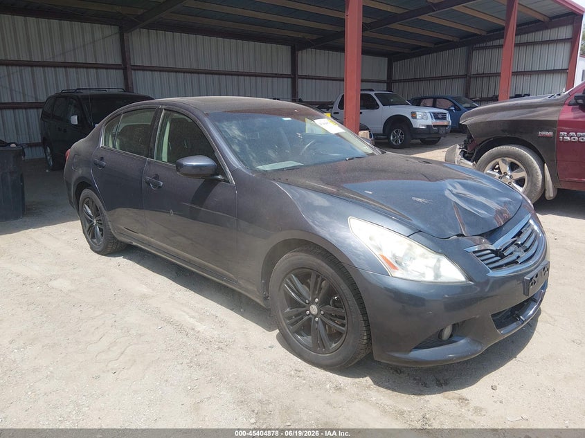 2011 Infiniti G25 VIN JN1DV6AR9BM451896 IAAI salvage auction — FRONT END, Certificate Of Title (Nebraska), sold $825 on 2026-07-16 (photo 1)