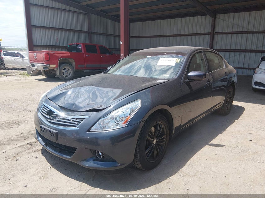 2011 Infiniti G25 VIN JN1DV6AR9BM451896 IAAI salvage auction — FRONT END, Certificate Of Title (Nebraska), sold $825 on 2026-07-16 (photo 2)