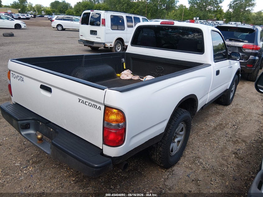 2002 Toyota Tacoma VIN 5TENL42N52Z031292 IAAI salvage auction — NORMAL WEAR, Clear (Minnesota), sold $25 on 2026-07-29 (photo 4)