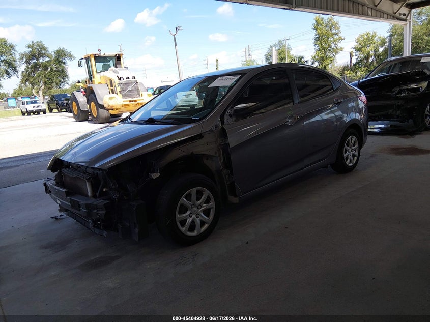 2013 Hyundai Accent VIN KMHCT4AE9DU585502 IAAI salvage auction — FRONT END, Rebuildable (Florida), sold $400 on 2026-07-08 (photo 2)