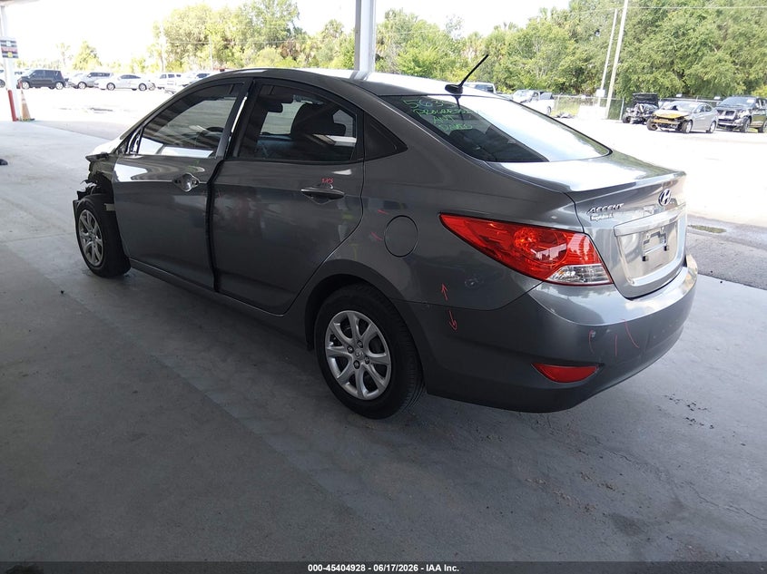 2013 Hyundai Accent VIN KMHCT4AE9DU585502 IAAI salvage auction — FRONT END, Rebuildable (Florida), sold $400 on 2026-07-08 (photo 3)