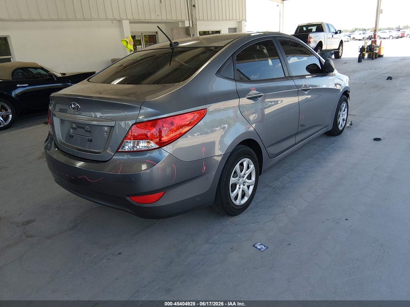 2013 Hyundai Accent VIN KMHCT4AE9DU585502 IAAI salvage auction — FRONT END, Rebuildable (Florida), sold $400 on 2026-07-08 (photo 4)