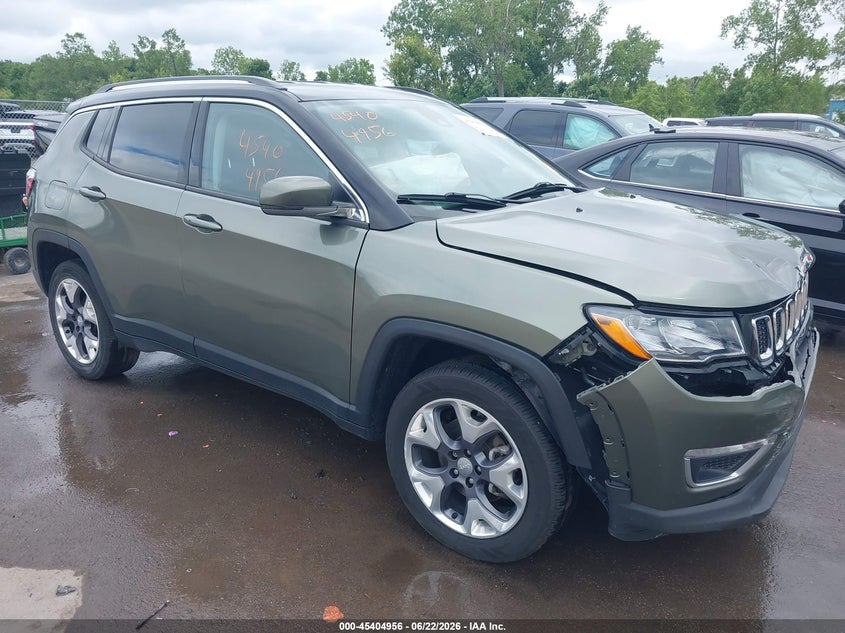 2021 Jeep Compass VIN 3C4NJDCBXMT558535 IAAI salvage auction — FRONT END, Salvage Title, sold $3,300 on 2026-07-24 (photo 1)