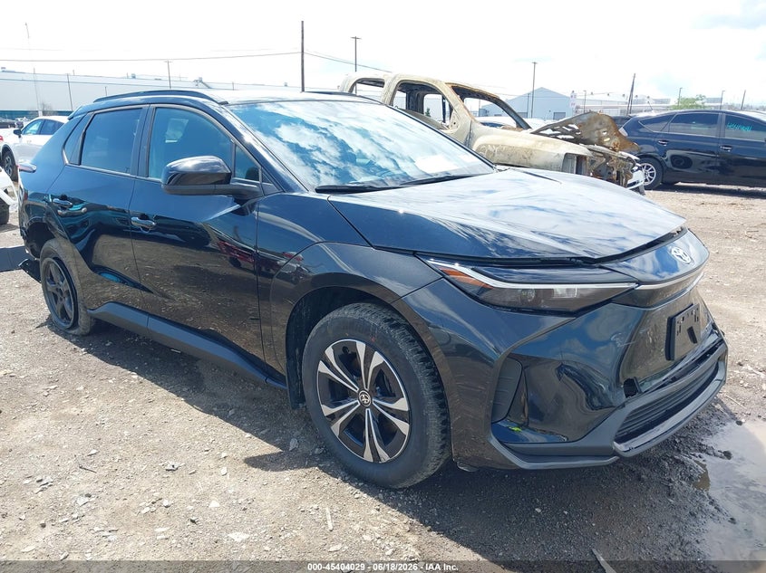 2025 Toyota Bz4x VIN JTMABACA1SA104227 IAAI salvage auction — LEFT FRONT, Salvage Title, sold $9,575 on 2026-08-13 (photo 1)