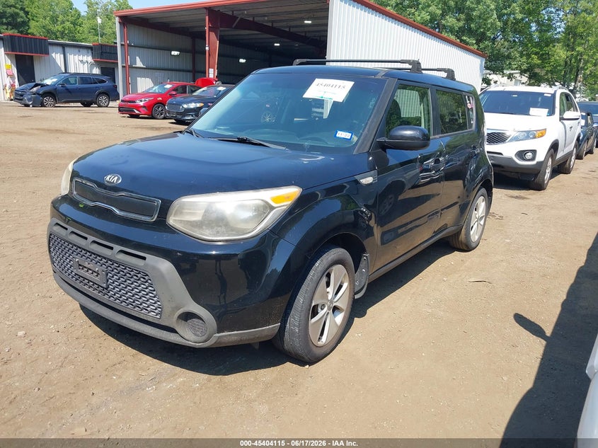 2014 Kia Soul VIN KNDJN2A28E7064318 IAAI salvage auction — NORMAL WEAR, Clear (Virginia), sold $1,050 on 2026-07-09 (photo 2)