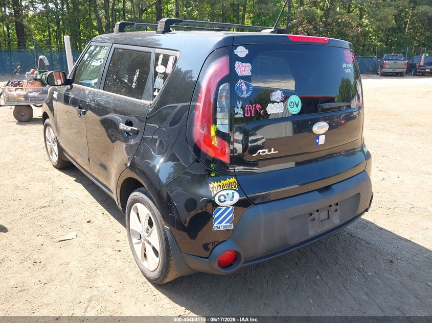 2014 Kia Soul VIN KNDJN2A28E7064318 IAAI salvage auction — NORMAL WEAR, Clear (Virginia), sold $1,050 on 2026-07-09 (photo 3)