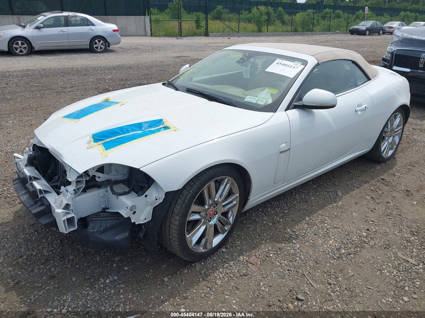 2011 Jaguar Xk series VIN SAJWA4EC0BMB40390 IAAI salvage auction — FRONT END, Mv-907A (New York), sold $7,375 on 2026-07-07 (photo 2)