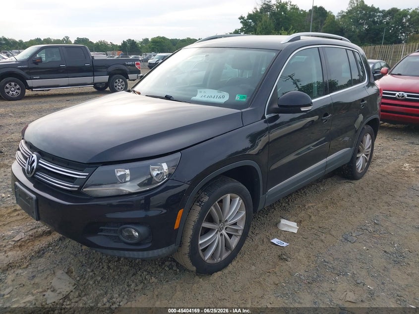 2012 Volkswagen Tiguan VIN WVGBV7AX9CW541012 IAAI salvage auction — NORMAL WEAR, Clear (Virginia), sold $300 on 2026-07-13 (photo 2)
