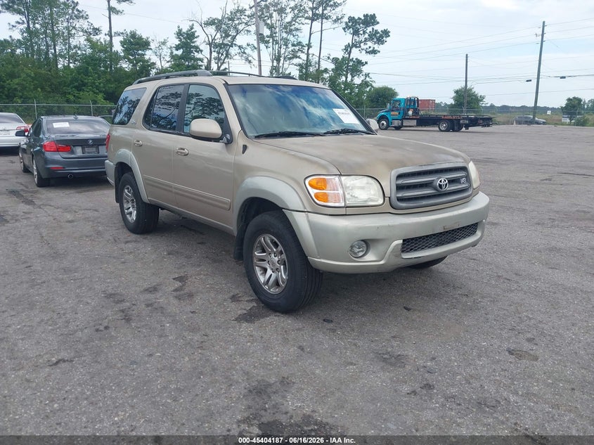 2004 Toyota Sequoia VIN 5TDZT34A04S218901 IAAI salvage auction — NORMAL WEAR, Clear (California), sold $1,650 on 2026-07-07 (photo 1)