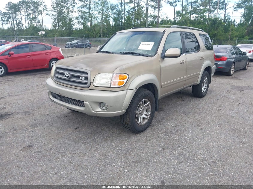 2004 Toyota Sequoia VIN 5TDZT34A04S218901 IAAI salvage auction — NORMAL WEAR, Clear (California), sold $1,650 on 2026-07-07 (photo 2)