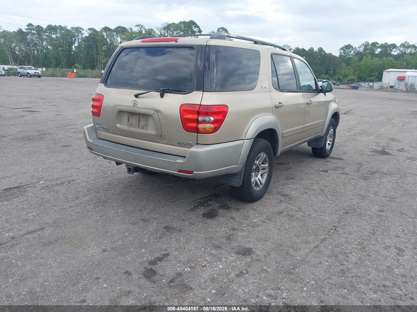 2004 Toyota Sequoia VIN 5TDZT34A04S218901 IAAI salvage auction — NORMAL WEAR, Clear (California), sold $1,650 on 2026-07-07 (photo 4)